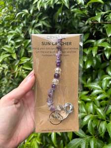 Stars Hearts: Amethyst | Heart Sun Catcher