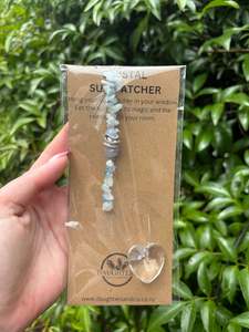 Stars Hearts: Aquamarine | Heart Sun Catcher B