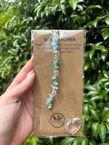 Stars Hearts: Amazonite | Heart Sun Catcher