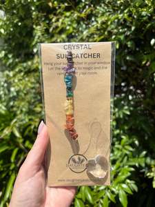 Stars Hearts: Chakra x7 Crystals | Heart Sun Catcher