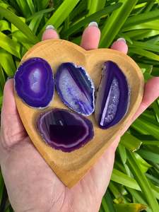 Slabs Slices: Agate Slice | Purple Small