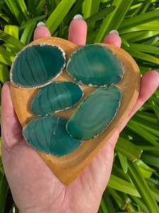 Agate Slice | Green Small