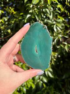 Slabs Slices: Agate Slice | Green C