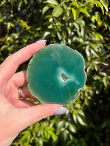 Slabs Slices: Agate Slice | Green B