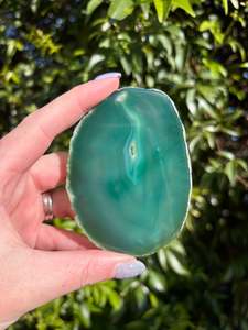 Agate Slice | Green A