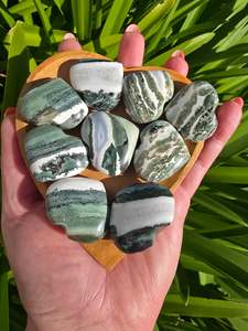 Green Sardonyx Small Heart