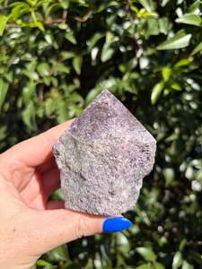 Crystals: Lepidolite Semi Polished Point E