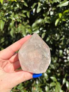 Crystals: Clear Quartz Semi Polished Point A