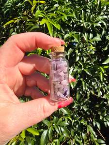 Crystals: Lepidolite Crystal Chip Bottle