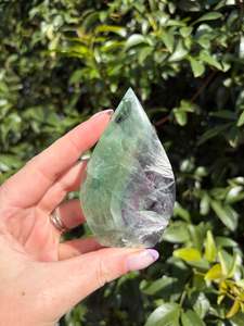Crystals: Rainbow Fluorite Flame B