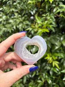 Hearts: Druzy Agate Heart A