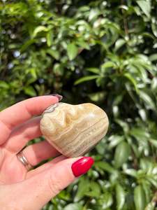 Hearts: Zebra Calcite Heart F
