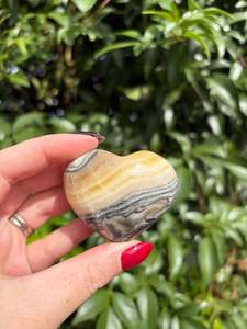 Zebra Calcite Heart E