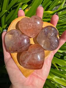 Hearts: Fire Quartz Large Heart