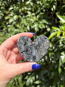 Hearts: Larvikite 3D Large Heart