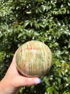 Spheres: Banded Calcite Large Sphere D 1.4kgs