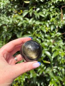 Golden Sheen Obsidian Sphere B