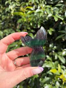 Rainbow Fluorite Mermaid Tail C