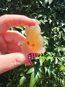 Natural Agate Druzy Small Cat A