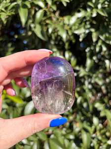 Amethyst Polished Palm Stone A