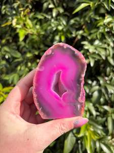 Geode Caves: Pink Agate Geode A