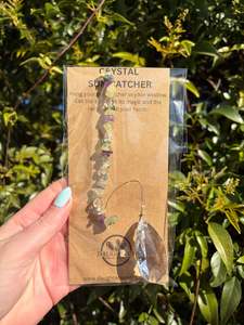 New Arrivals: Prehnite & Amethyst | Tear Drop Sun Catcher