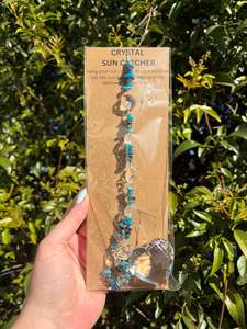 Apatite & Hematite | Large Heart Sun Catcher