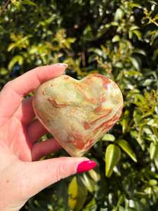 Banded Calcite Small Heart C