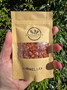 Carnelian Crystal Chip 100 gms Bag