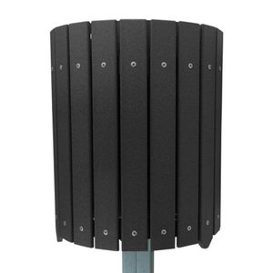 Products: round recycled plastic litter bin - David Golf NZ