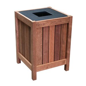Products: square timber bin - David Golf NZ