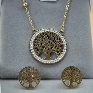 Necklace and earrings: NST01