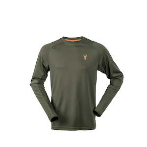 Tees, Polos & Hoodies: Hunters Element Eclispe Crew V2 Green