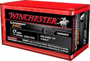 Winchester Supreme .17HMR 17gr V-Max 2550fps