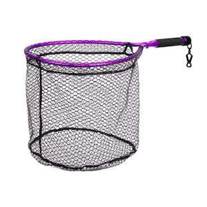 Fishing Nets: McLean Short Handle Weigh M Purple Net