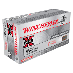 Ammunition Centrefire 1: Winchester SuperX 357 Magnum158gr JSP