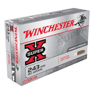 Ammunition Centrefire 1: Winchester SuperX .243 80gr PSP (20)