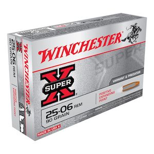 Ammunition Centrefire 1: Winchester SuperX .25-06 90gr