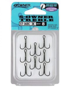 Hooks Swivels: S-Owner Treble Hook ST-36BC