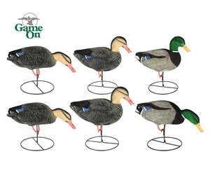 Game On Full Body Flocked Mallard Field Decoys