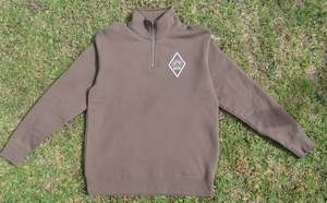 Men's Half Zip Crew | Walnut