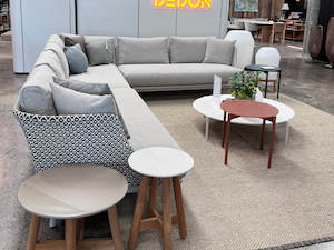Outdoor Furniture: Mbarq 3pc modular sofa setting - Clearance item