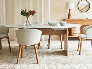 Tolv: Kelly Marble Dining Table - Clearance Item