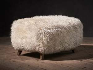 Cabana Sheepskin Footstool