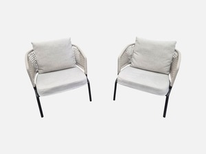 Life Outdoors Redefined: Contour Lounge Chairs in Wenge Linen (2)