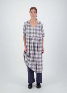 Dresses: We'll See Stars Dress - Wool Blend Check