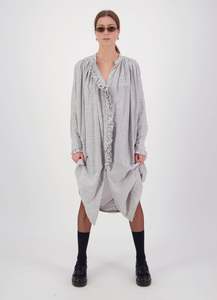 Into the Cosmos Dress - Pinstripe Cotton