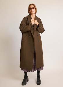 Once in a Lifetime Coat - Olive Wool