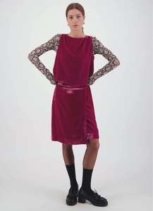 Bottoms: Passion Must Play Skirt - Raspberry Velvet