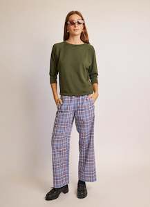 Part of Your World Short - Lightweight Linen Check